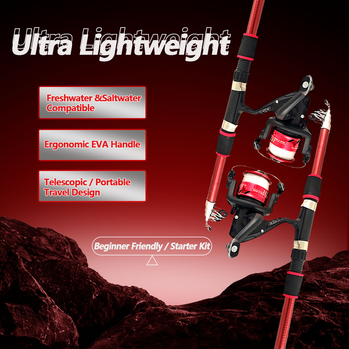 Spinning Fishing Rod and Reel  - огляд і ціна Conventional Reel